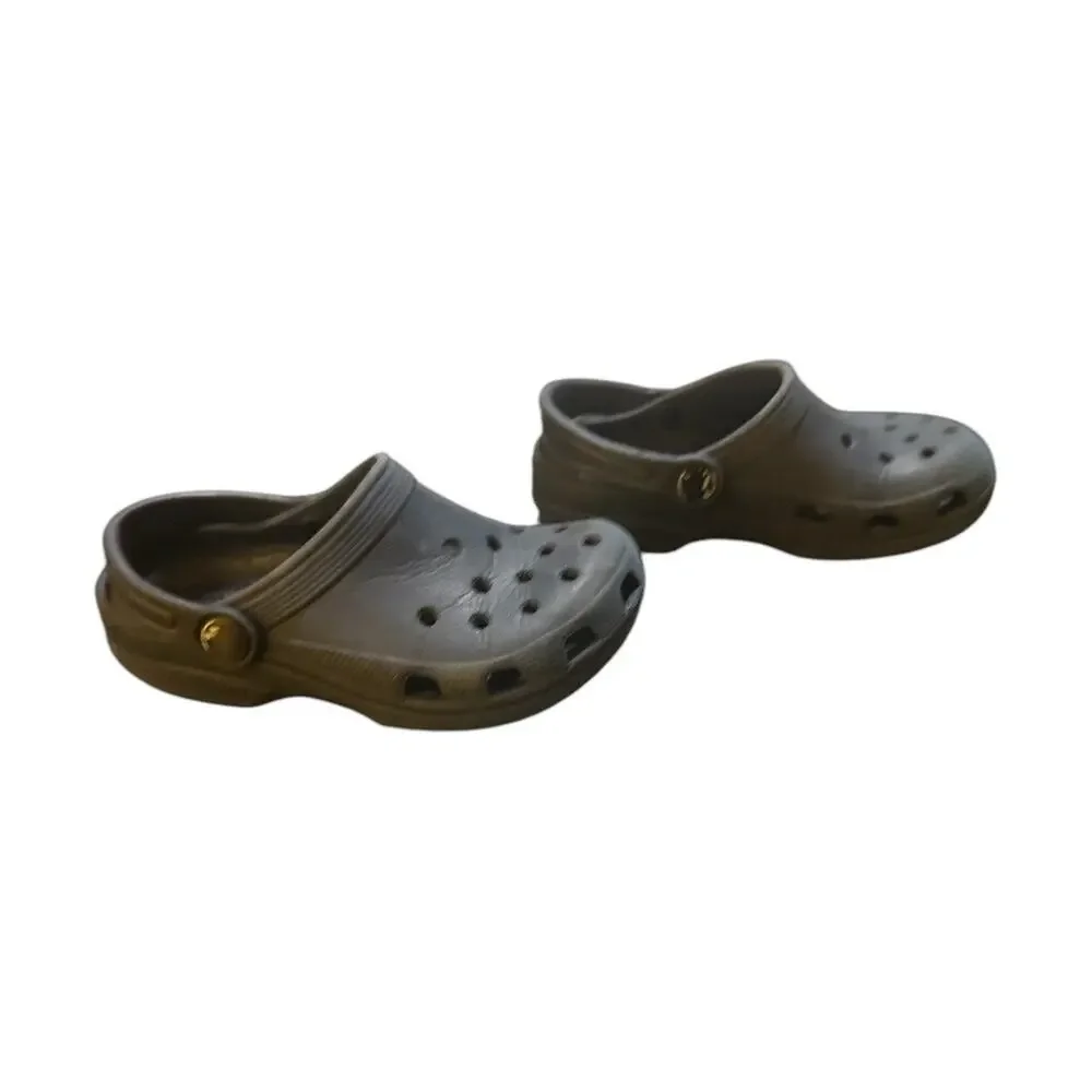 Kids Size 10/11 CROCS Black Water Clogs